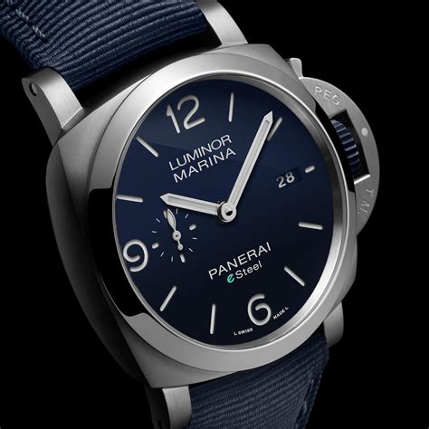 panerai e steel blue|Panerai luminor esteel.